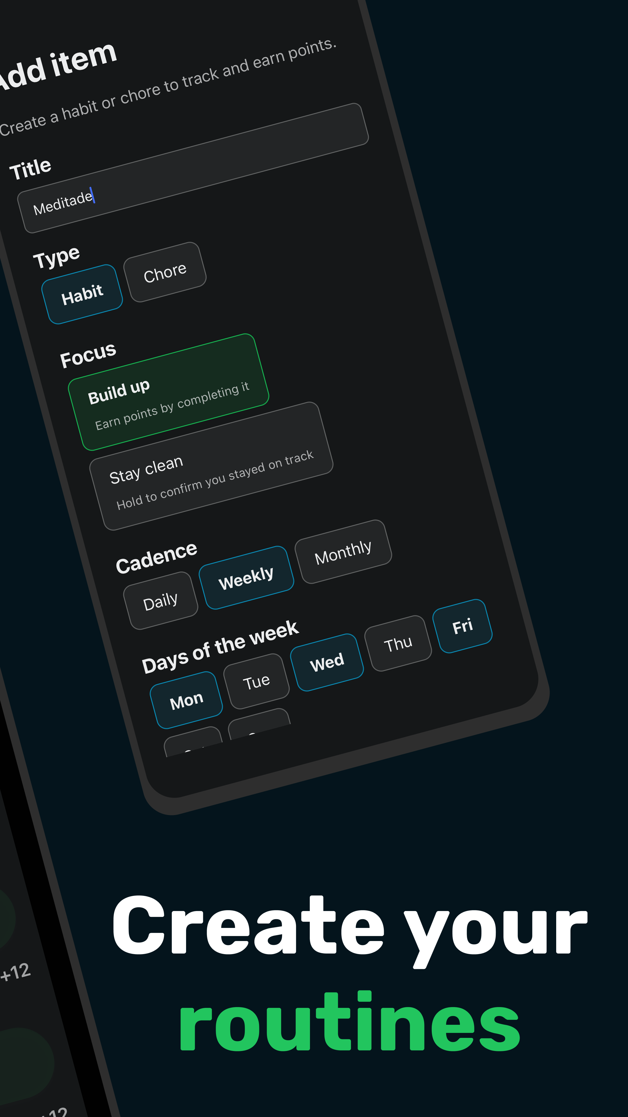 Habits app habit detail showing streak progress